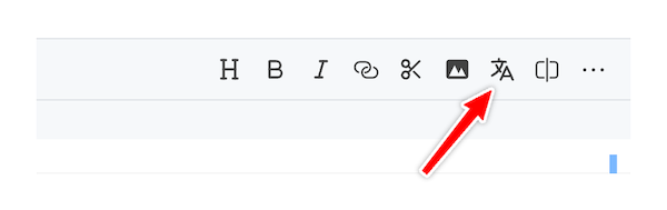 Create translation action