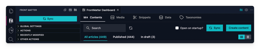 Git Integration Front Matter