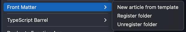 Register a new content folder